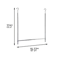 Honey Can Do Chrome Adjustable Hanging Closet Rod