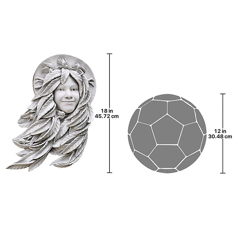 Design Toscano Daphne Laurel Goddess Green Woman Wall Sculpture