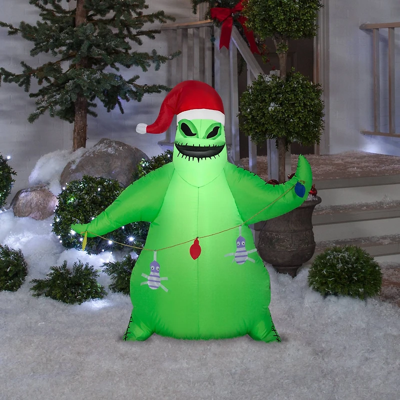 3.5ft. Airblown® Inflatable Christmas Oogie Boogie in Santa Hat with Light String