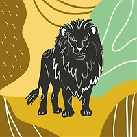 4" x 4" Wild Animals Canvas Painting Kit