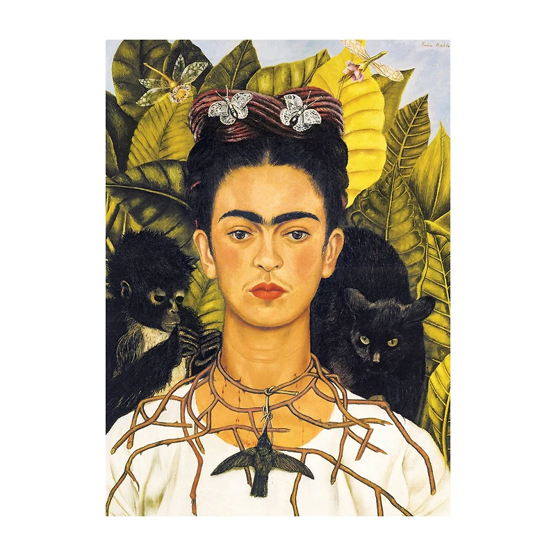 Frida Kahlo - Self-Portrait with Thorn Necklace and Hummingbird: 1000 Pcs