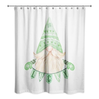 Lucky Leprechaun Banner Shower Curtain 71" x 74" Shower Curtain