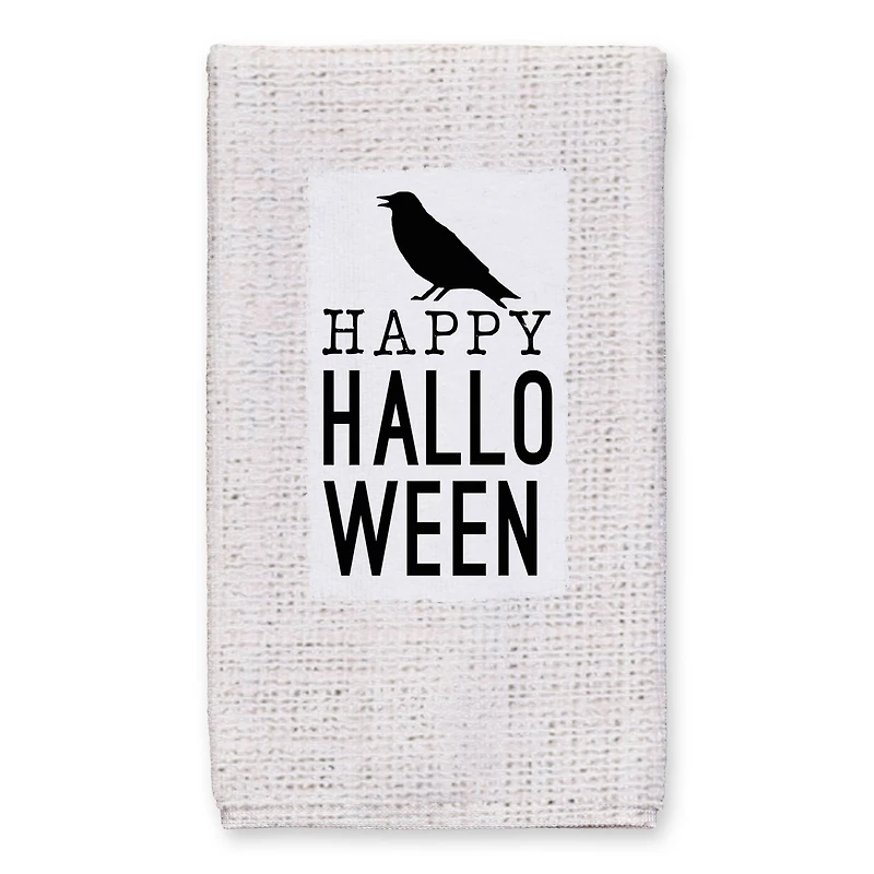 Happy Halloween Crow Tea Towel Set