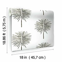 RoomMates Cat Coquillette Fun Fronds Peel & Stick Wallpaper