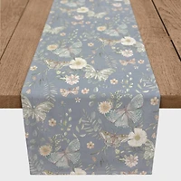 Butterflies Cotton Twill Runner