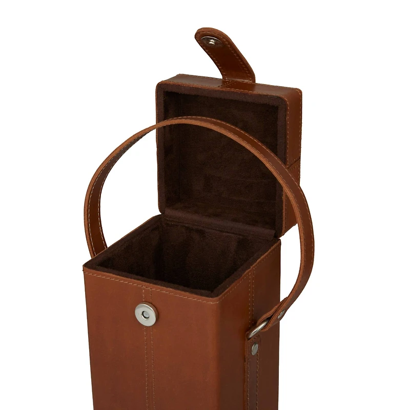 Tan Modern Wine Holder, 5" x 5" x 19"