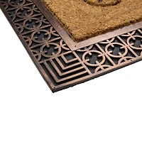 Gold & Natural Coir Welcome Doormat