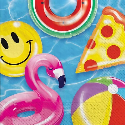 Cool Pool Paper Lunch Napkins, 80ct.