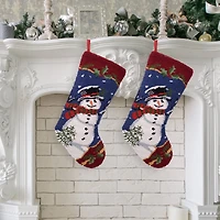 Glitzhome® 19" Snowman Christmas Stockings, 2ct.