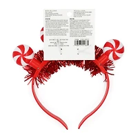 Red & White Light Up Peppermint Candy Headband by Celebrate It™