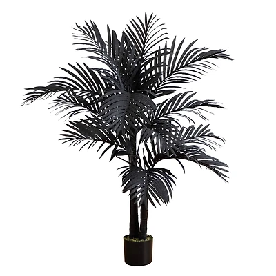 4ft. Artificial Halloween Black Golden Cane Tree