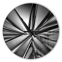 Designart 'Futuristic Crystal Modern Wall Clock