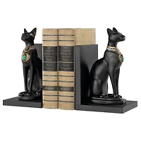 Design Toscano 8.5" Bastet Cat Goddess of Ancient Egypt Sculptural Bookends
