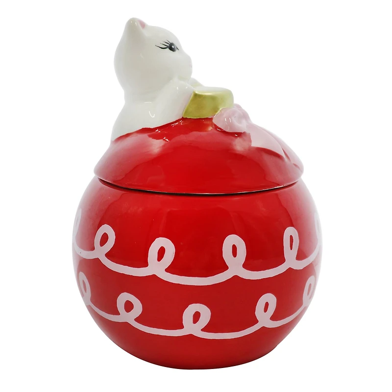 6.25" Ornament Container with Cat Lid by Ashland®