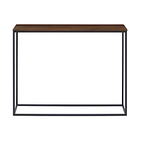 Walker Edison 42" Dark Walnut & Black Open Box Entry Table