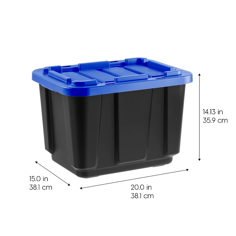 Iris® Gal. Blue Stackable Storage Totes