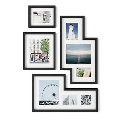 Umbra Black Mingle Gallery Picture Frame Set