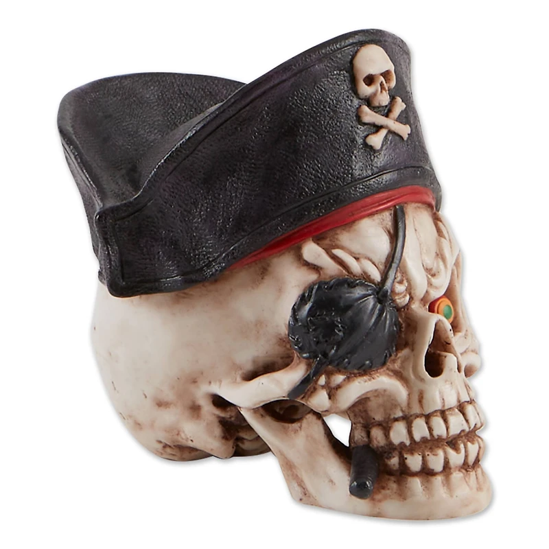 Dragon Crest Grinning Pirate Skull Décor