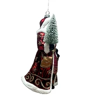7" Santa Holding Tree Glass Ornament by Ashland®
