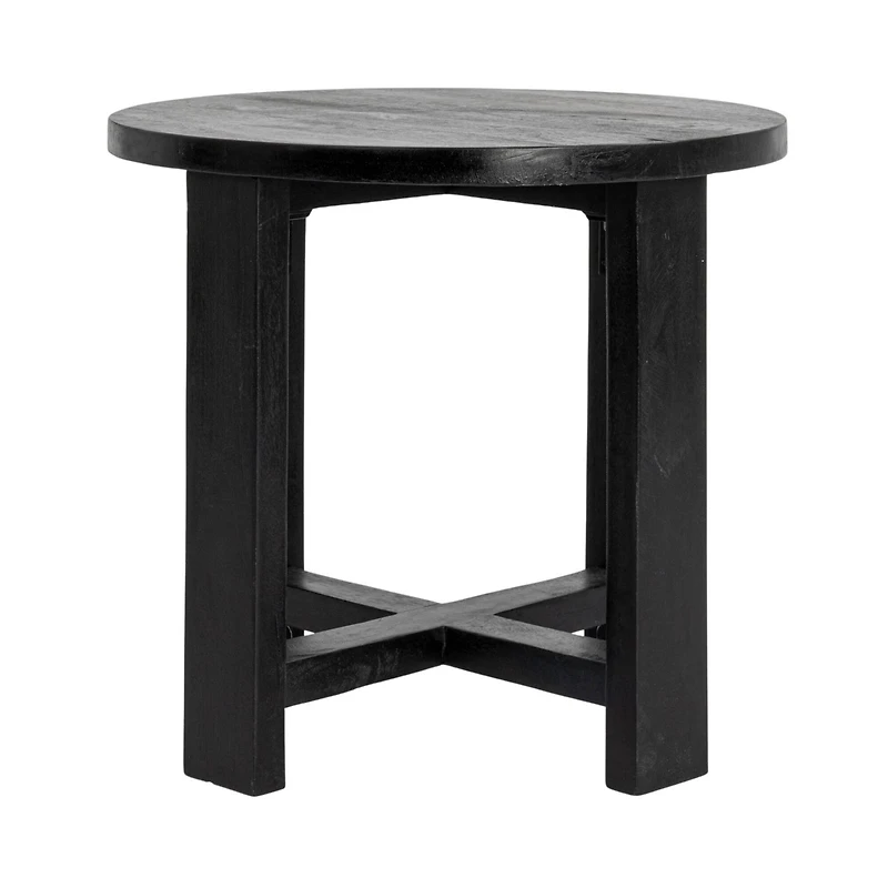 Hello Honey® Elegant Acacia Trestle Round End Table