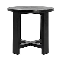 Hello Honey® Elegant Acacia Trestle Round End Table