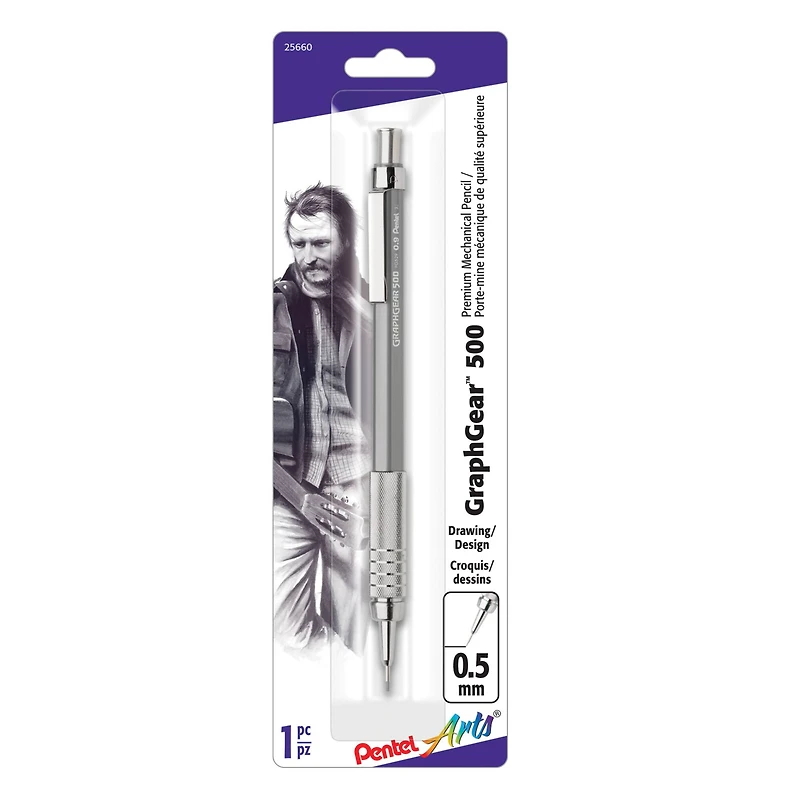 Pentel Arts® GraphGear™ 500 Mechanical Pencil, 0.5 mm