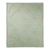 Blue Spider Web Fleece Throw