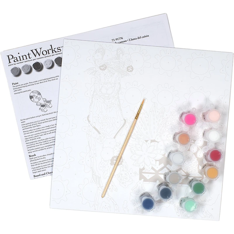 Dimensions® PaintWorks™ Paint-by-Number Kit, Canyon Llama