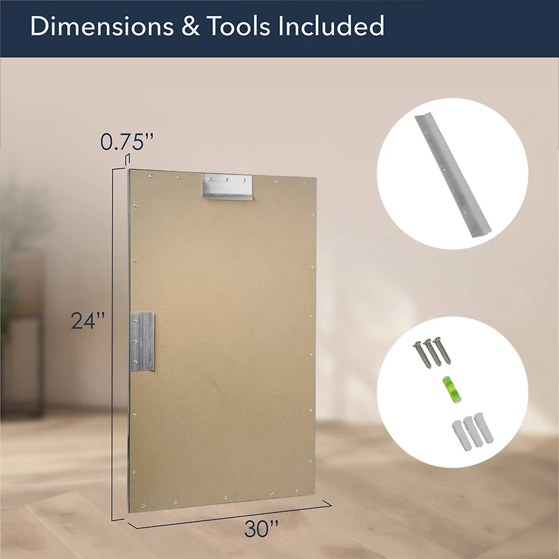 Head West Brushed Nickel 22" x 34" Float Framed Accent Mirror