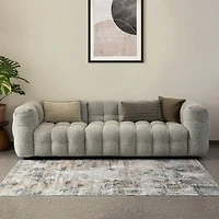 Glitzhome® 5ft. x 8ft. Gray, Ivory & Tan Abstract Area Rug