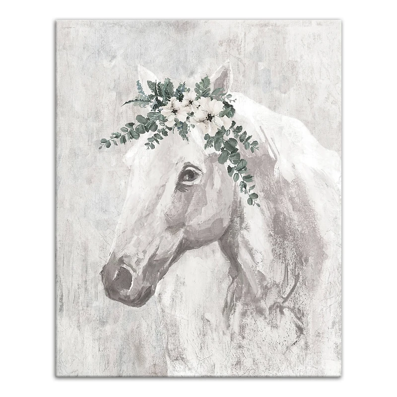 Horse With Greens 24" x 30" Canvas Wall Art