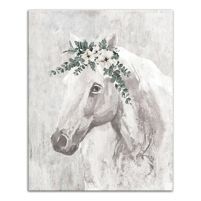 Horse With Greens 24" x 30" Canvas Wall Art