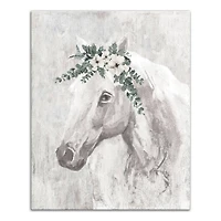 Horse With Greens 24" x 30" Canvas Wall Art