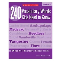 Scholastic® Teaching Resources 240 Vocabulary Words Kids Need to Know Book, Grade 5