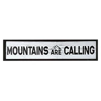 American Art Décor™ 36" Mountains Are Calling Wood Novelty Wall Sign