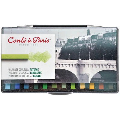 Conté à Paris™ Landscape 12 Color Pastel Crayon Set