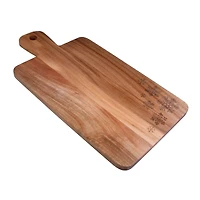 Rectangle Wood Serving Board with Snowflake design by Makery™