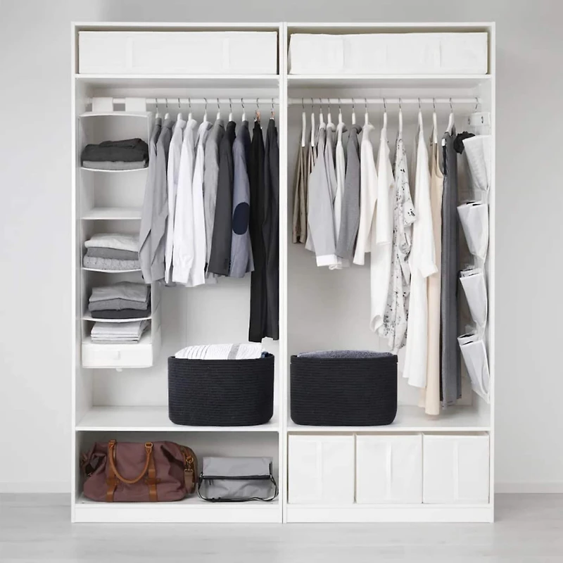 NEX™ Black Cotton Rope Storage Baskets, 3ct.