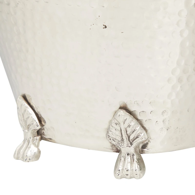 The Novogratz 14" Silver Aluminum Traditional Wine Holder