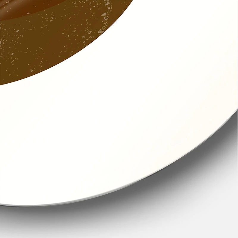 Designart - Abstract Geometric Half Moons In Earth Tones