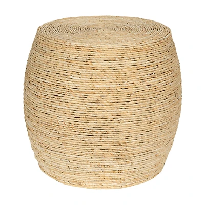 Hello Honey® 17" Natural Corn Rope Round Accent Table