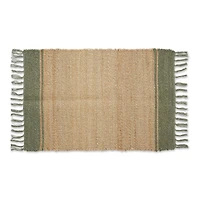 DII® Artichoke With Natural Jute Stripes Hand-Loomed Rug, 2ft. x 3ft.