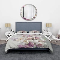 Designart 'Pink Magnolia Flowers' Shabby Bedding Set