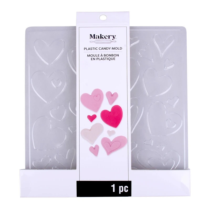 Hearts Plastic Candy Mold by Makery™