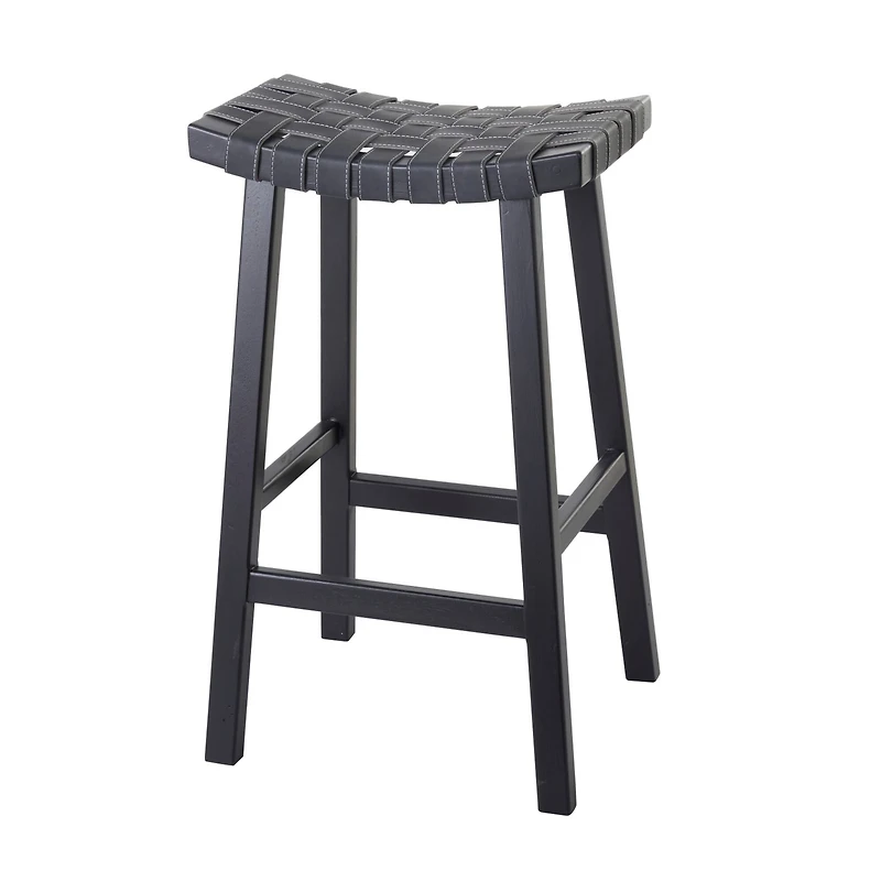 Black Birch Rustic Bar Stool, 30" x 18" x 11"