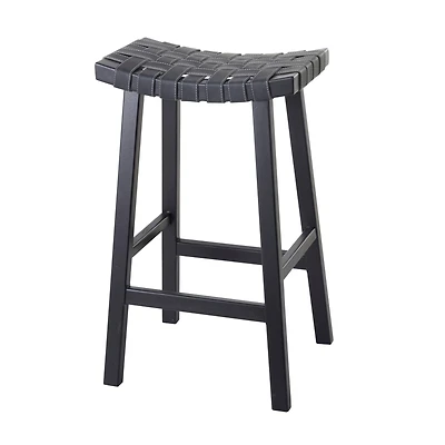 Black Birch Rustic Bar Stool, 30" x 18" x 11"