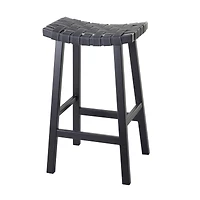 Black Birch Rustic Bar Stool, 30" x 18" x 11"