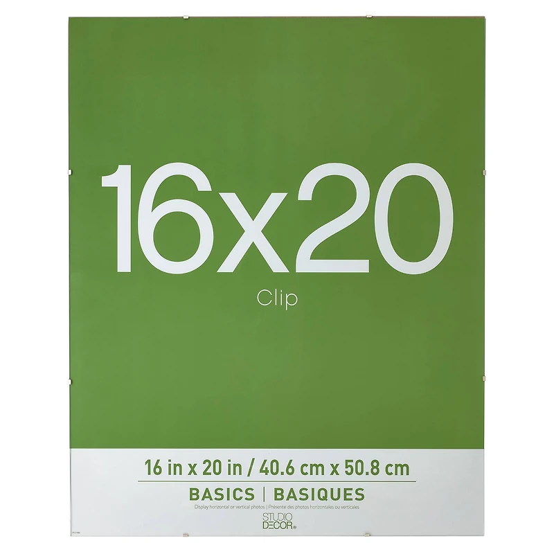 12 Pack: Clear 16" x 20" Clip Frame, Basics By Studio Décor®