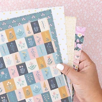 American Crafts Maggie Holmes Parasol Single-Sided Paper Pad, 6" x 8"