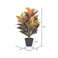 2.5ft. Potted Artificial Croton Tree